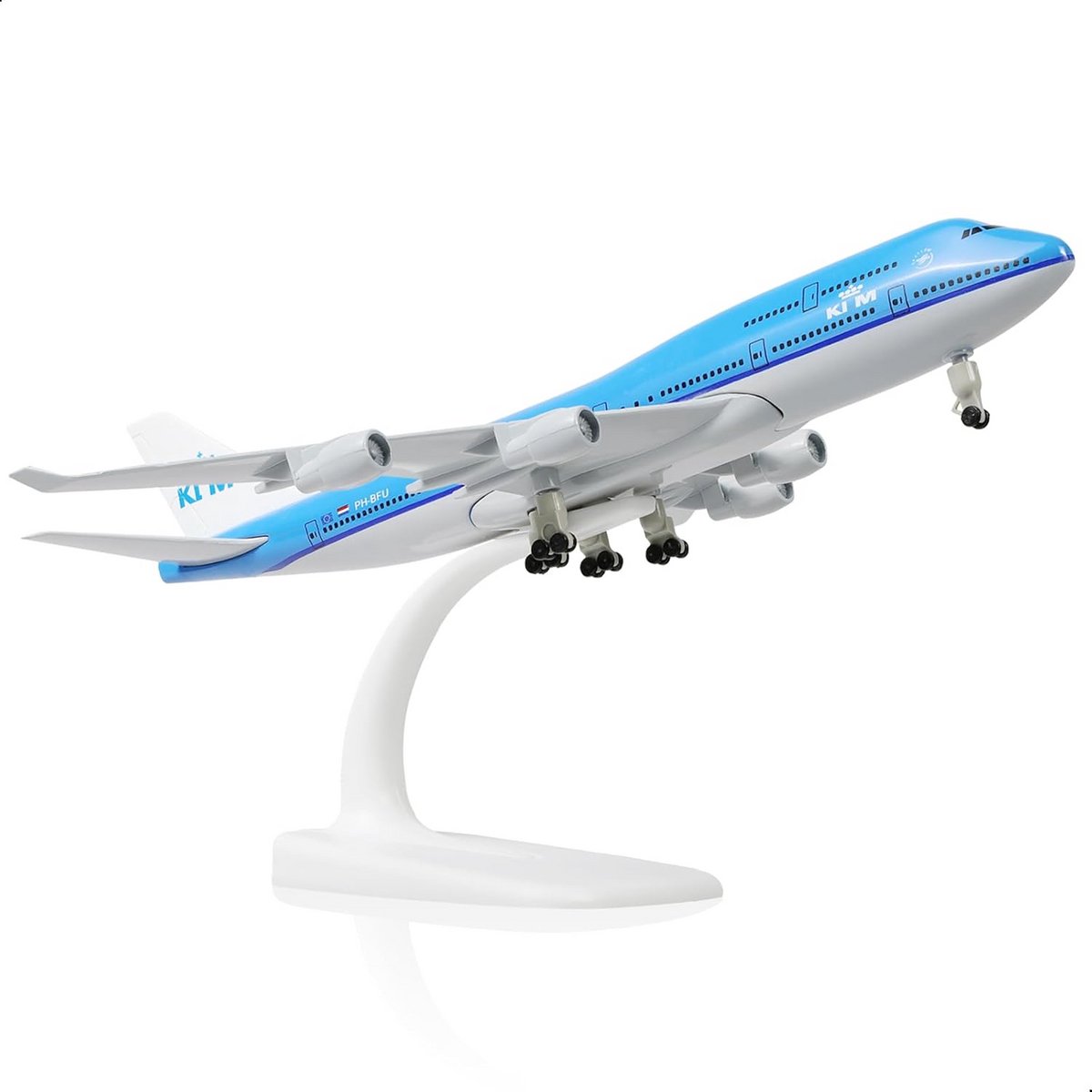 Boeing 747-400 Modelvliegtuig 1:300 Metaal met Standaard 16 cm