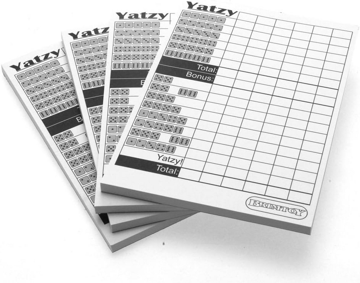 Yatzy Scorebladen Set - 200 Vellen 15x10 cm