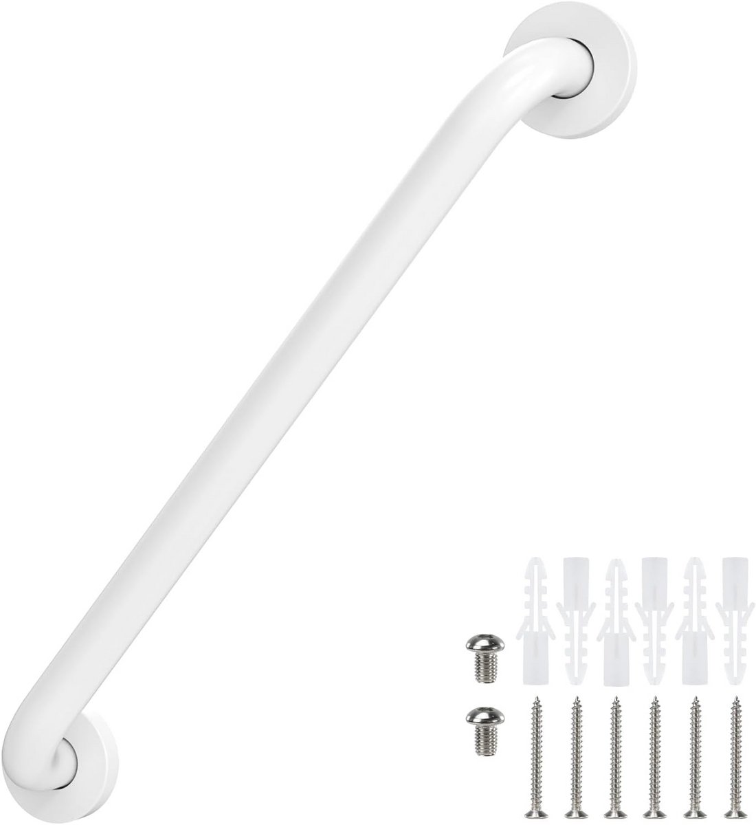 16 Inch Veiligheidsbeugel voor Badkamer, Douchegreep voor Ouderen en Gehandicapten (Wit)