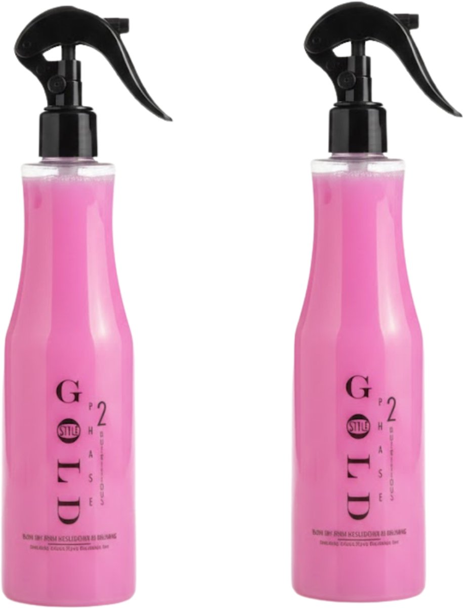 Professionele Blow-Dry Spray 2-Fasen – Versnelt Föhnen & Borstelen | Alcoholvrij, Voedend & Cold Effect | Sneldrogende Haarverzorging 2x