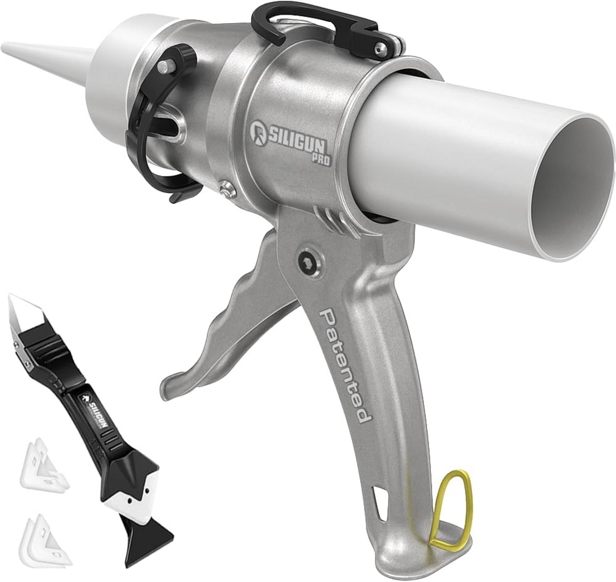 SILIGUN PRO Compact kitpistool 24:1 met aluminium frame - werkt met alle 10oz tubes