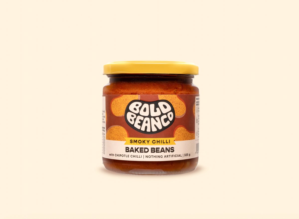 Bold Bean Co - Baked Beans Smoky Chili - 12 x 325g - Rijk aan eiwit & vezels - Ready-to-eat - Vegan & glutenvrij