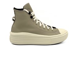 Converse Chuck Taylor All Star Move Platform High Leather (Beach Stone) - Sneakers - Unisex