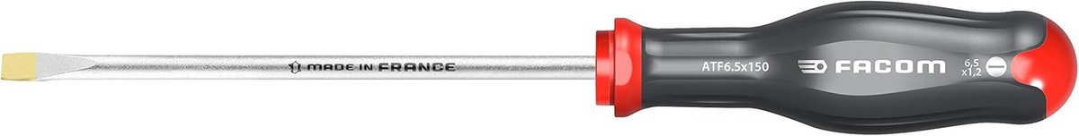 Sleufschroevendraaier 6.5 x 150mm met Versterkte Punt voor Slotted Schroeven