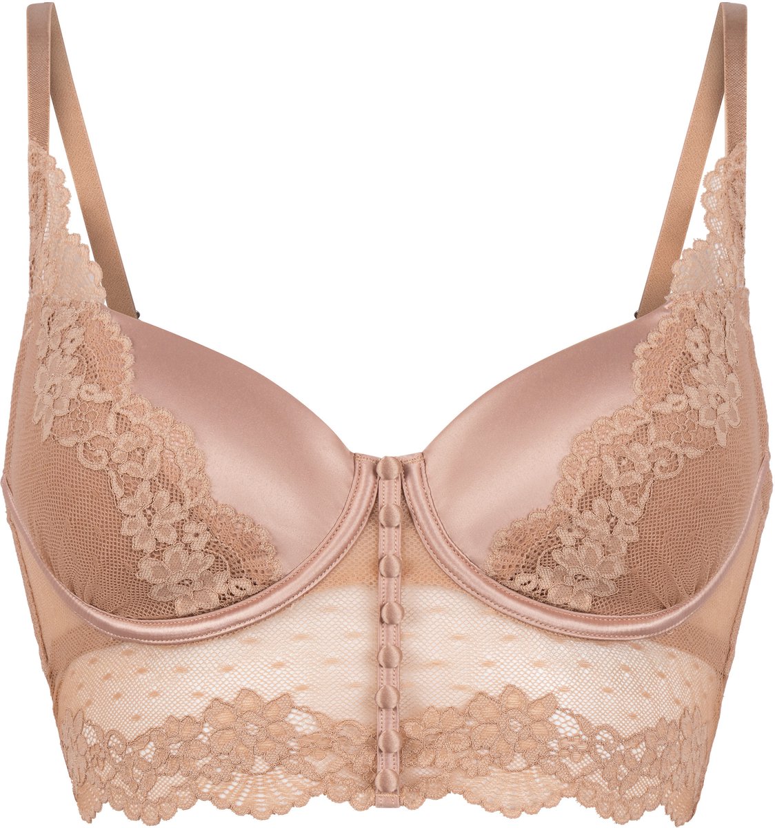 Hunkemöller Laila Padded Underwired Longline Bra Bruin