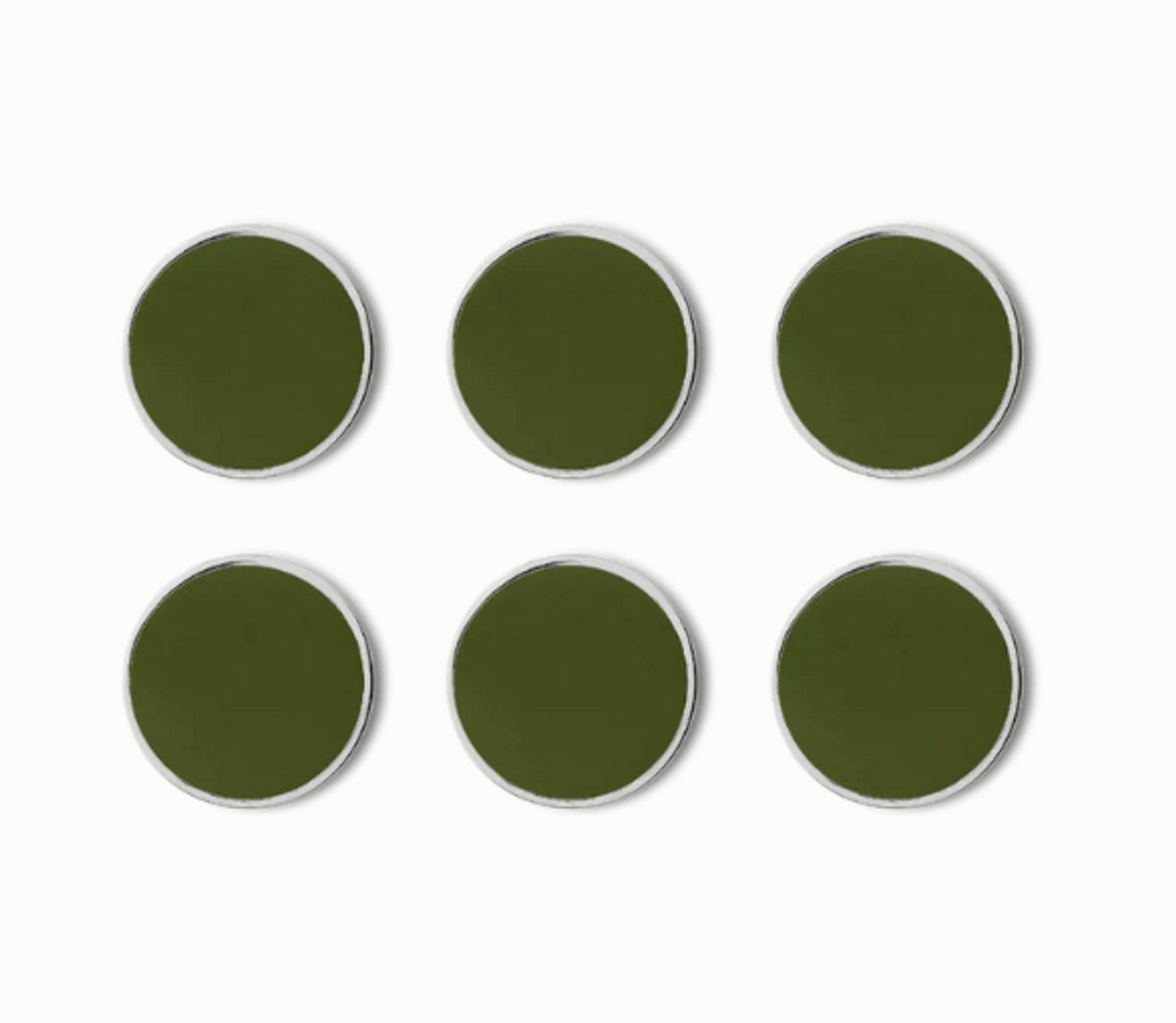Mustard - The buttons - Magneten - Set van 6 - Olive