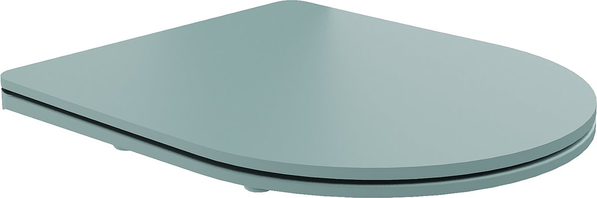 Mexen toiletbril met zachte sluiting, slim, duroplast, lichtgroen mat - 39740048
