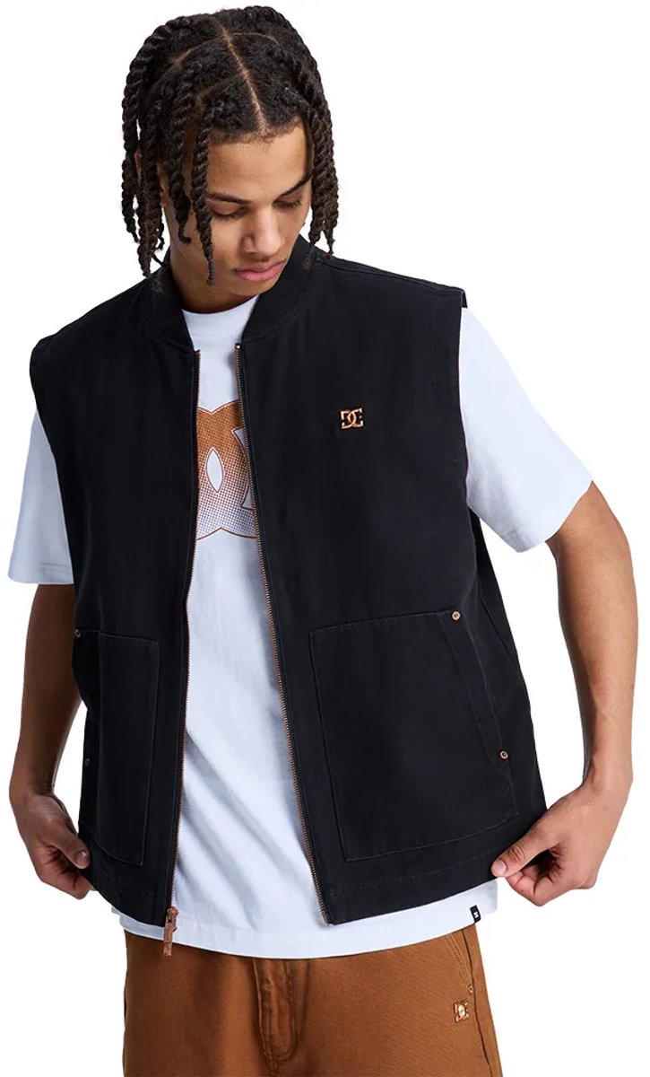 Dc Shoes Workshop Vest L Man Zwart