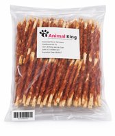 Kauwstaaf Hond Eend - Hondensnack - Kauwstaafjes Hond 100 Stuks - Animalking - Kauwsnack Hond 12,5 CM