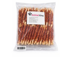 Kauwstaaf Hond Eend - Hondensnack - Kauwstaafjes Hond 100 Stuks - Animalking - Kauwsnack Hond 12,5 CM