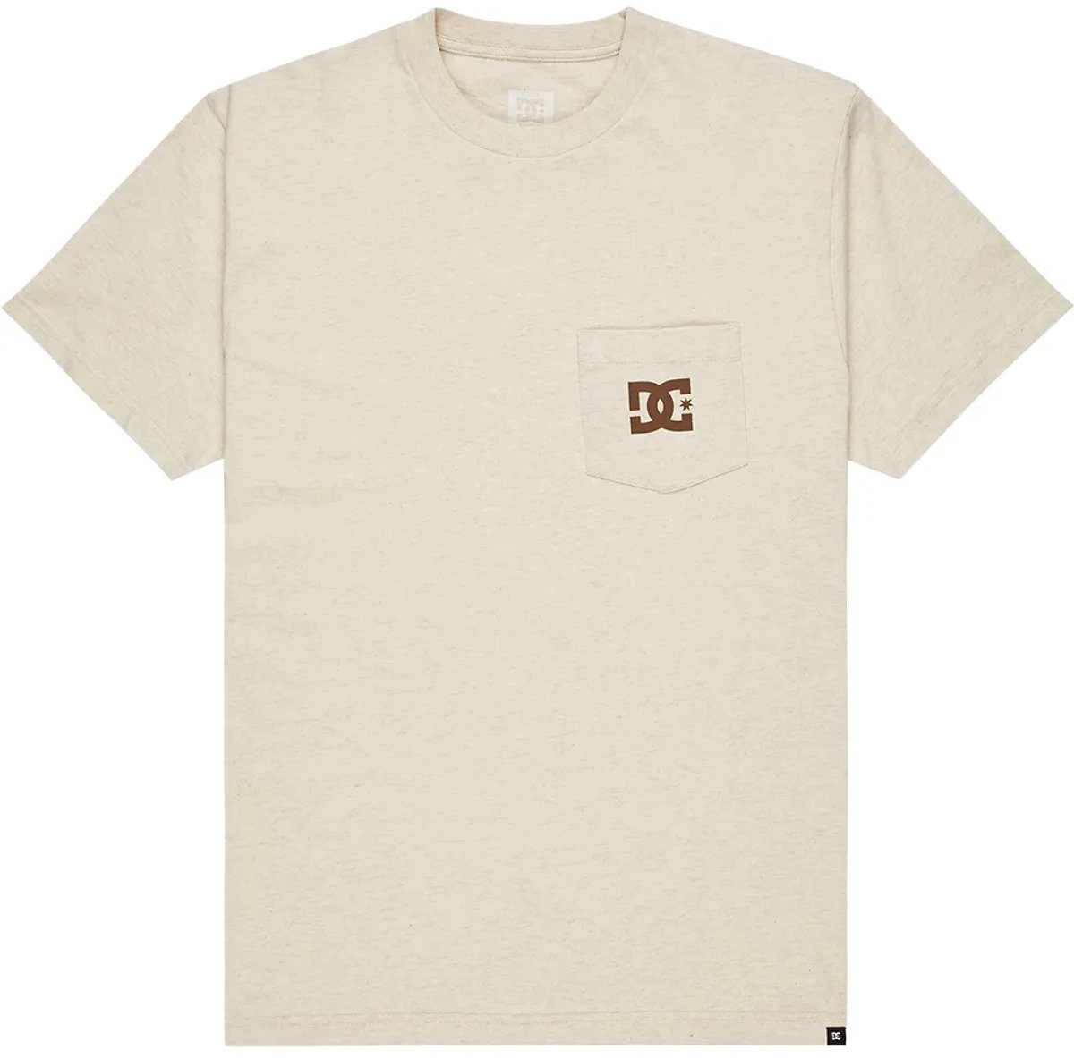 Dc Shoes Star Pocket T-shirt Met Korte Mouwen S Man Oatmeal Heather