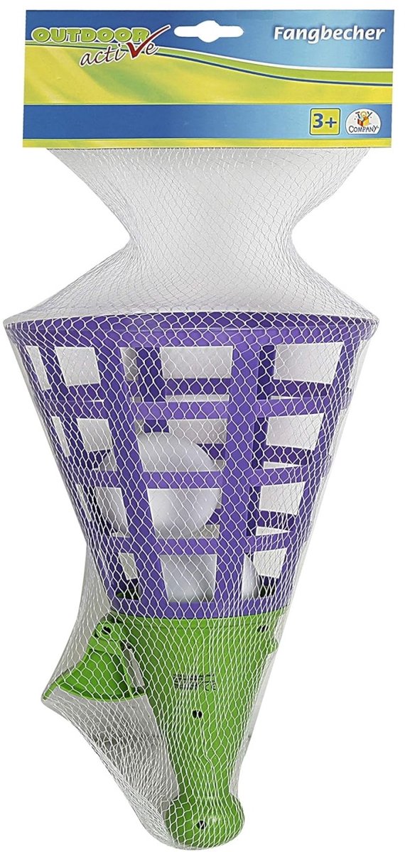 Vedes Jumbo Fangbecher set speelgoed met 2 ballen - 34cm.