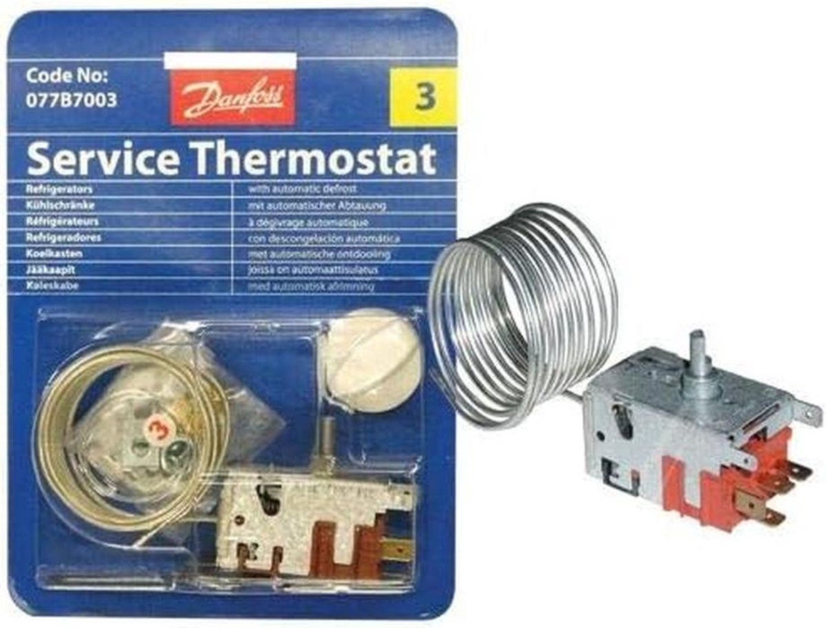 Koelkast thermostaat - Temperatuurregelaar - Koelkast reparatie - Specifieke pasvorm - 10 x 10 x 6 cm