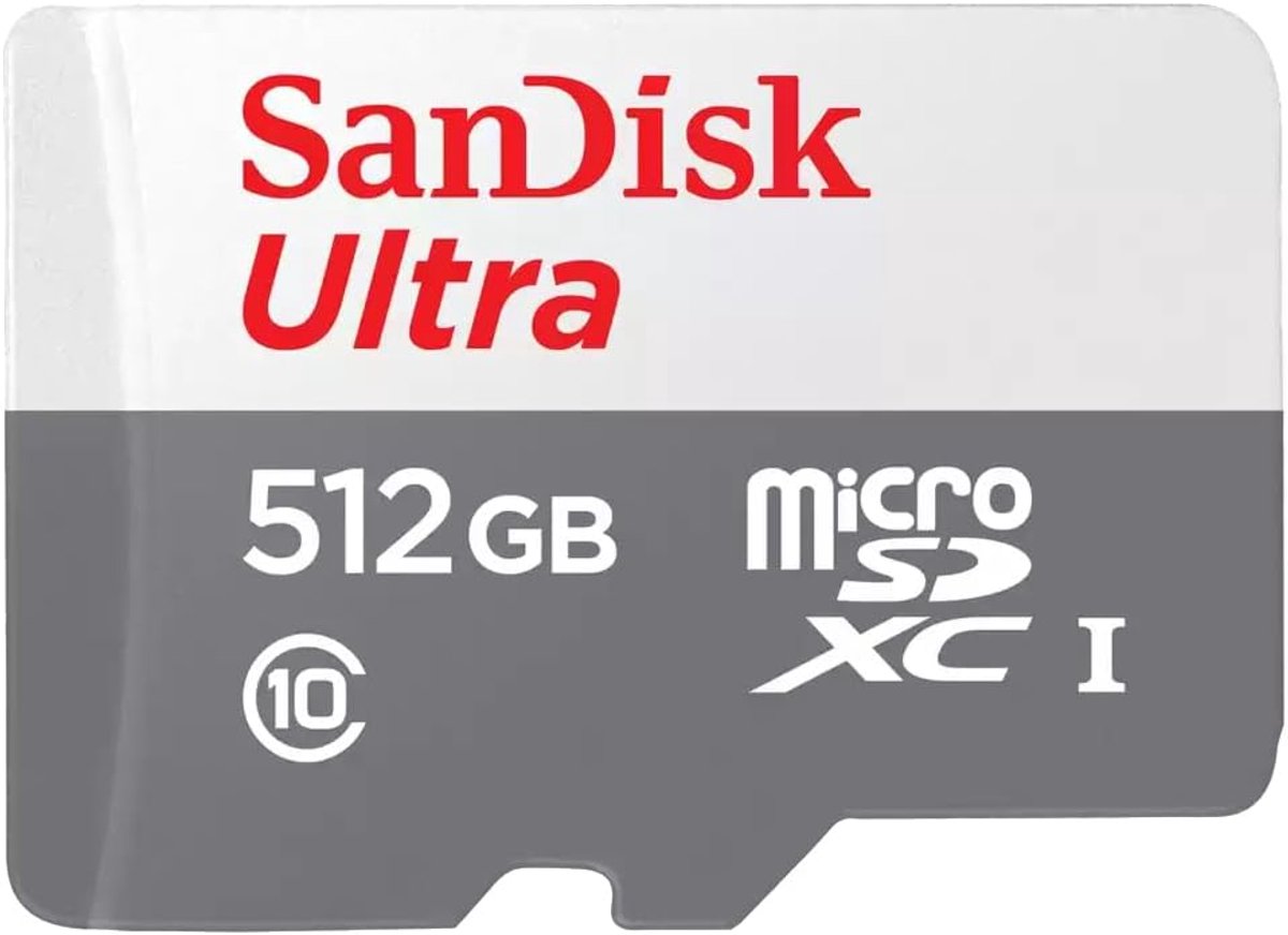 Geheugenkaart - Micro SDXC - Opslag Uitbreiden - Temperatuurbestendig - 512 GB - Zwart