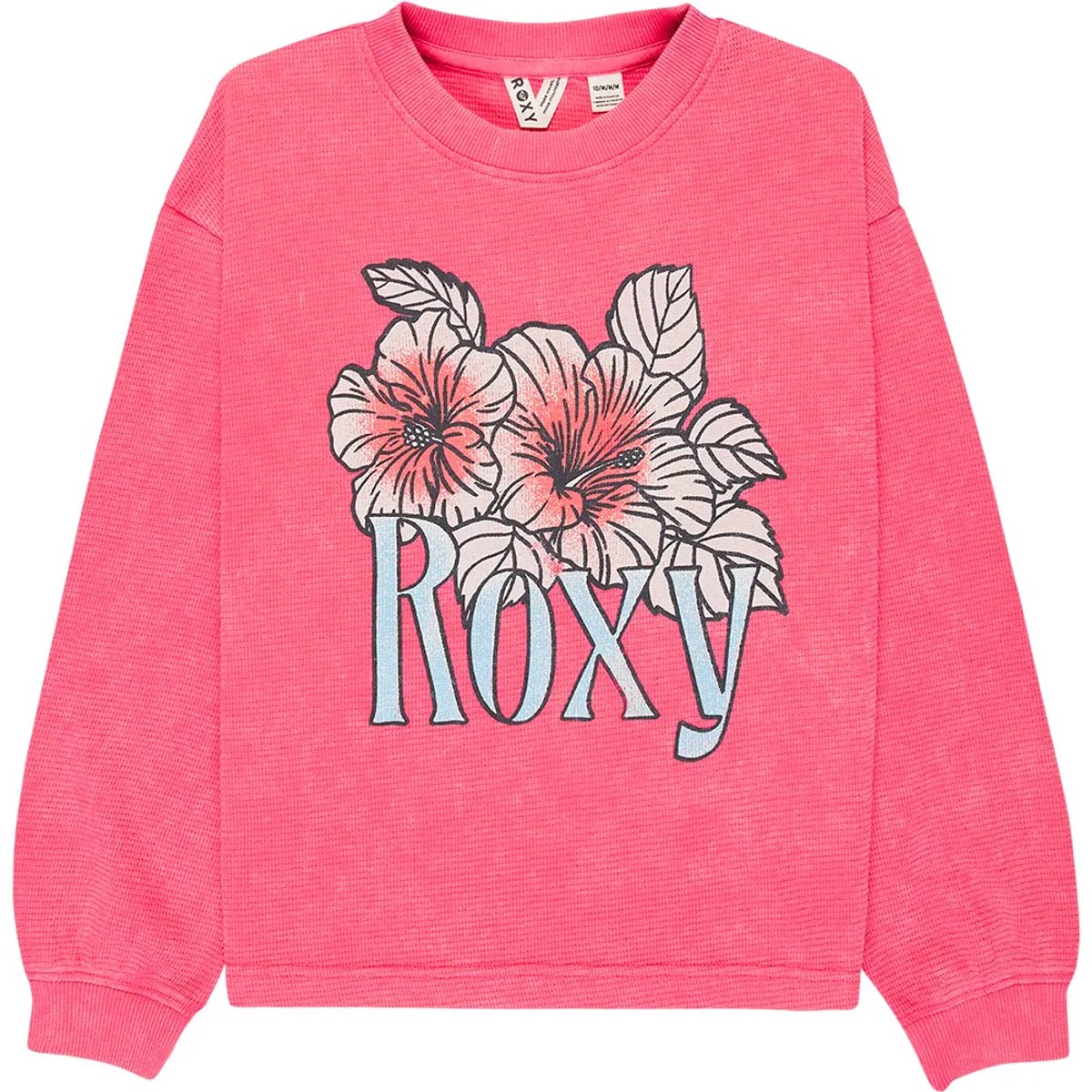 Roxy Eastside Midweight Rg T-shirt Met Lange Mouwen 12 Years Meisje Sangria Sunset