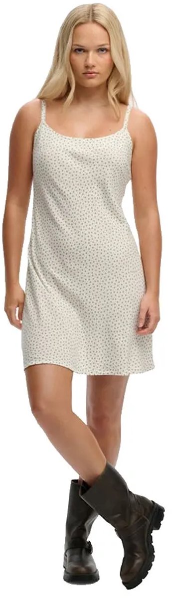 Superdry Printed Cami Mini Mouwloze Korte Jurk XL Vrouw Groen