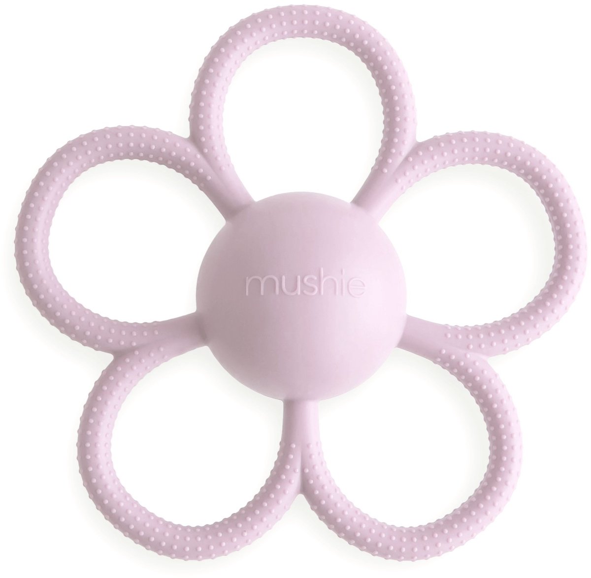 Mushie Bijtring Bloem Daisy Soft Lilac