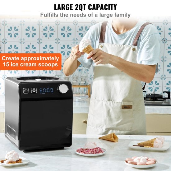 Allero IJsmachine - IJsmachine Met Compressor - Automatische IJsmachine - Geen Voorbevriezing - 4 Modi - 180W - Minder Dan 60 dB van Merkloos — afbeelding 4