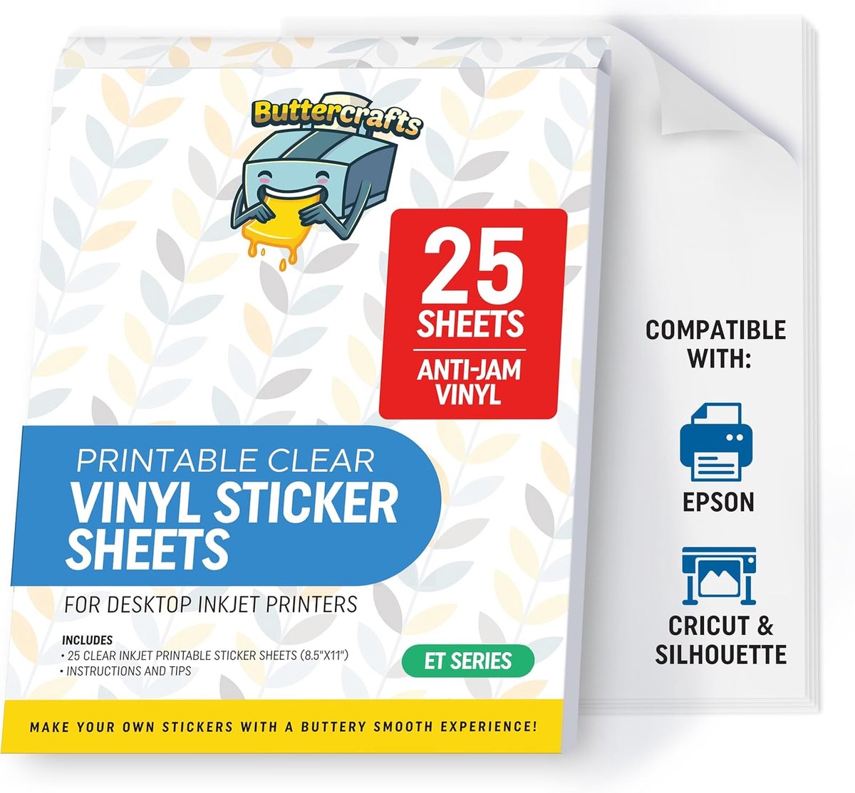 Printbaar Vinyl - Transparante Stickers - Label Maken - Waterdicht - A4 Formaat - Transparant