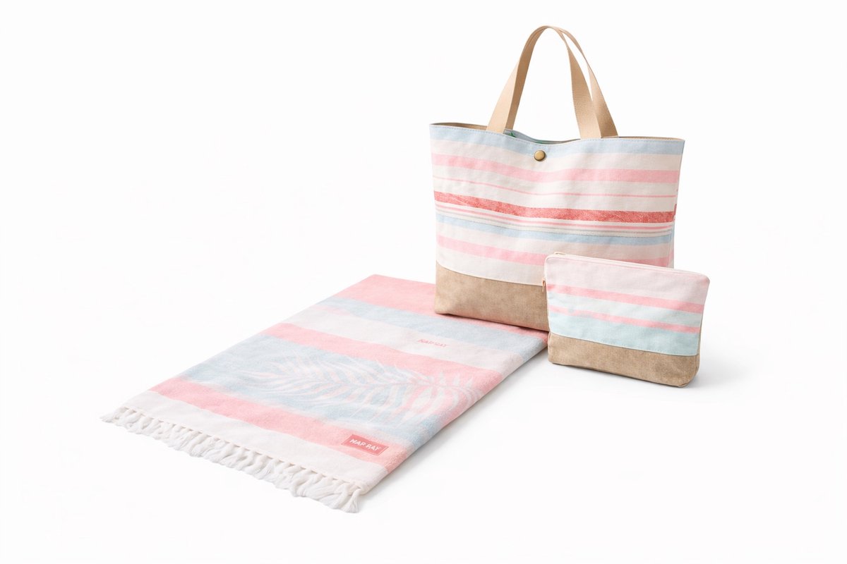 NAF NAF Bijpassende Strandtas + Strandlaken + Strandtasje