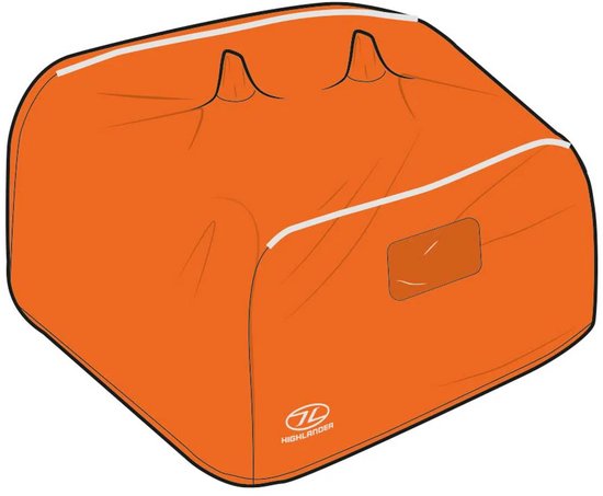 Highlander noodtent Storm Vault Survival Shelter 4-5 persoons - Oranje van Merkloos — afbeelding 3