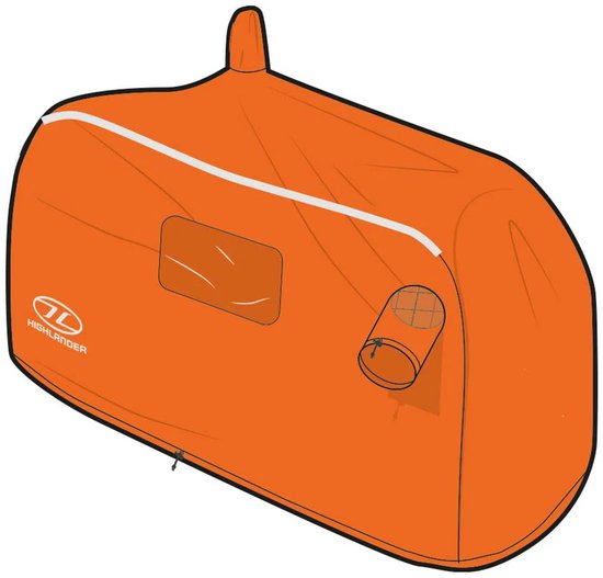 Highlander noodtent Storm Vault Survival Shelter 2-3 persoons - Oranje van Merkloos — afbeelding 5