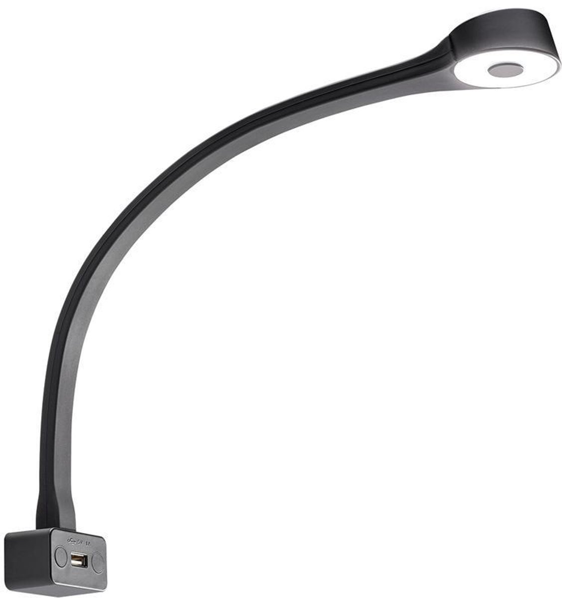 LED Lamp met Zwanenhals F Flexibel 12V Zwart