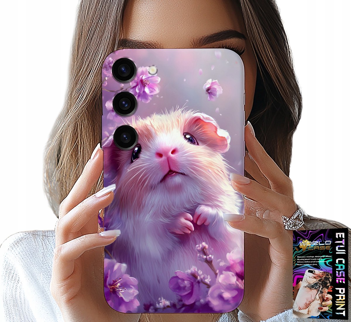 HOESJE VOOR SAMSUNG GALAXY S23 - LEUKE HAMSTER- EN KNAAGDIERPATRONEN VOOR KINDEREN