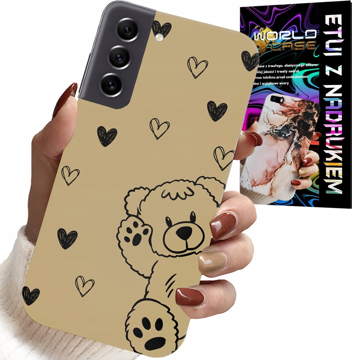 HOESJE VOOR SAMSUNG GALAXY S22 PLUS - TEDDYBEER PRO MAXZAK PATRONEN VOOR DE JONGSTE