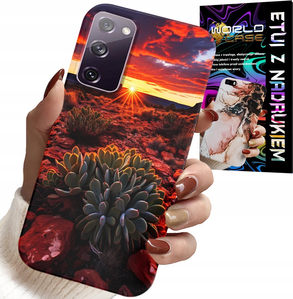 HOESJE VOOR SAMSUNG GALAXY S20 FE - MEXICAANSE WOESTIJNUITZICHTEN HOESJE + GLAS