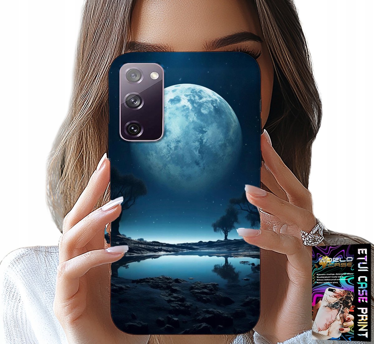 HOESJE VOOR SAMSUNG GALAXY S20 FE - FULL MOON MOON HOESJE + FILM