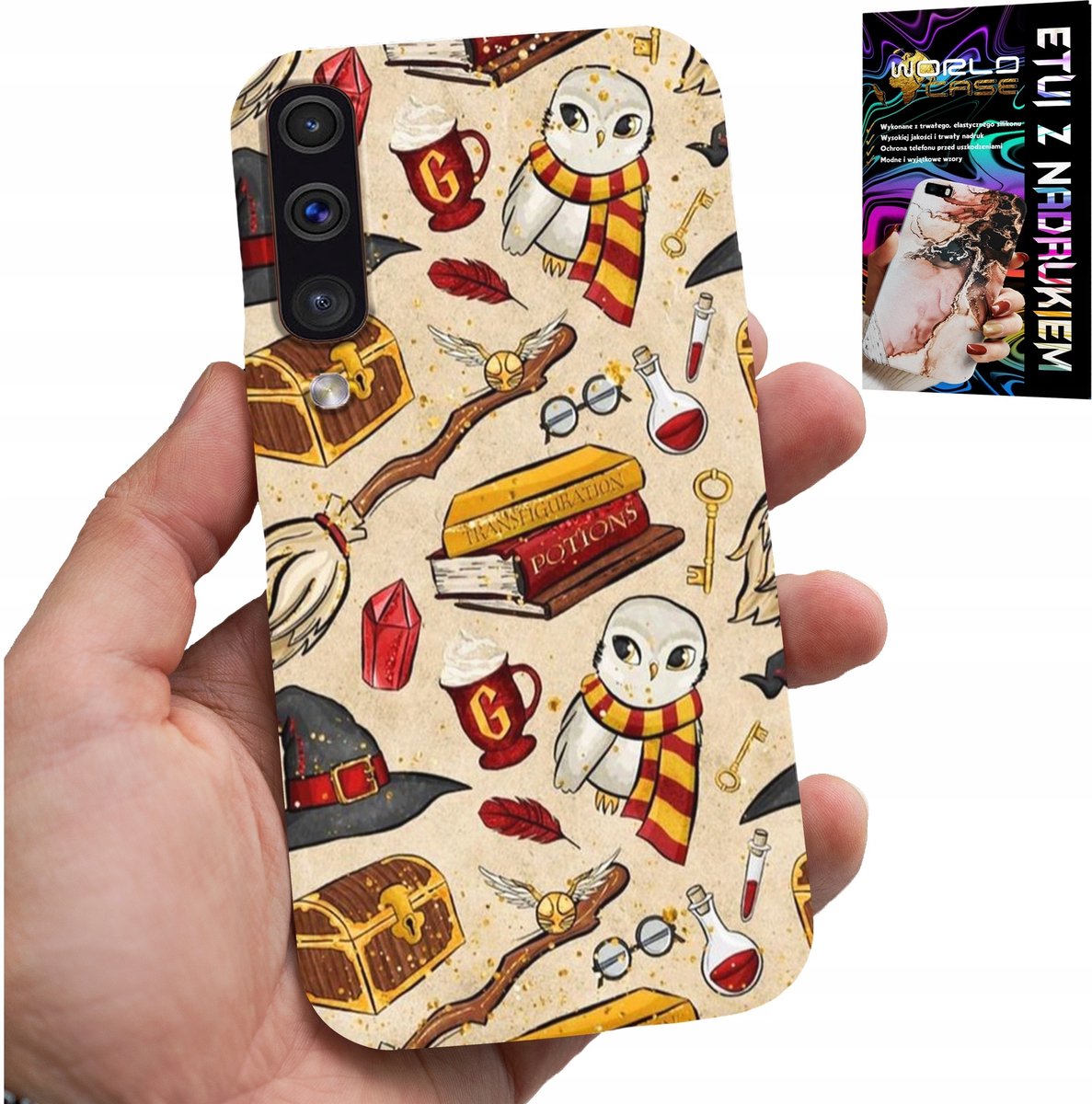 HOESJE VOOR SAMSUNG A50 / A30S - HOESJE VOOR EEN MAGISCHE FAN, MET TOVERSTAF EN GLAS