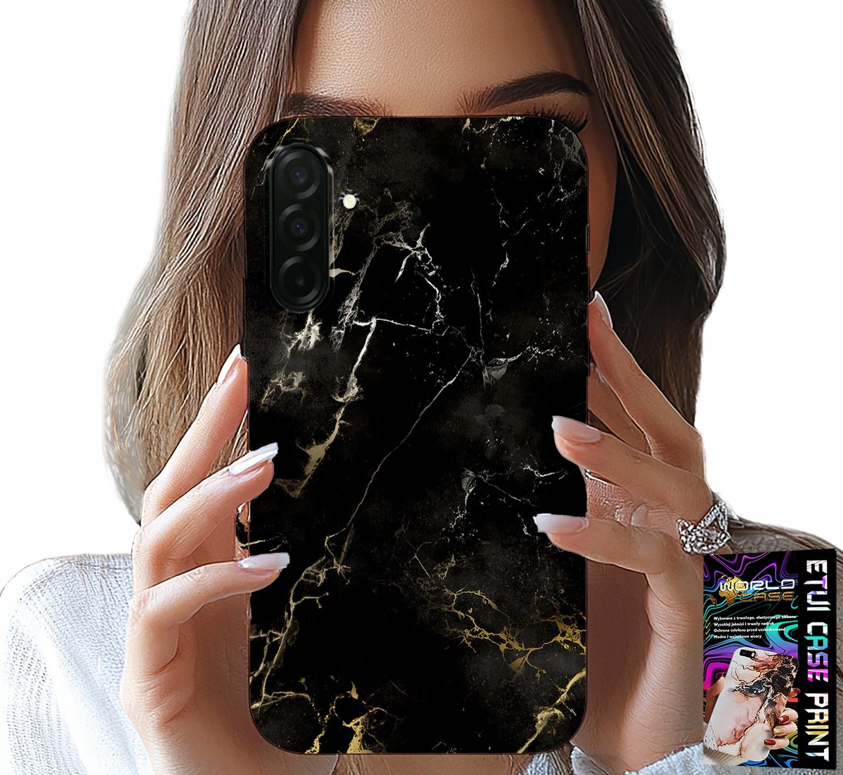 HOESJE VOOR SAMSUNG GALAXY A56 5G - ELEGANT STEENPATROON