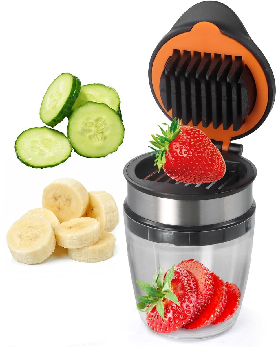 Groentesnijder - Eiersnijder - Ronde - Opvangbak - Uiensnijder - BPA Vrij - Handmatig