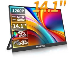 Cellista Draagbare Monitor 14.1 inch - Tweede Scherm Laptop - IPS Full HD Display - HDMI USB-C Monitor - 1920x1200 - 60Hz - HDR10
