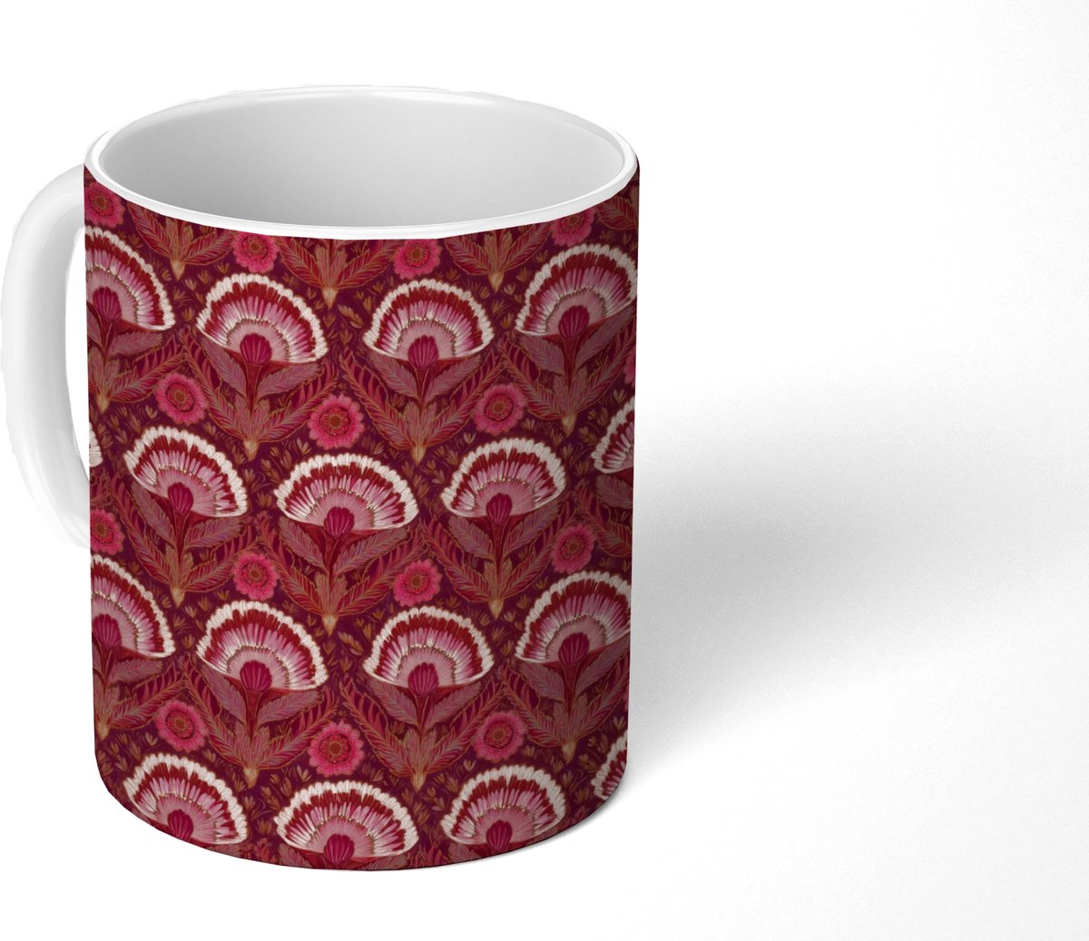 Mok - Koffiemok - Antiek - Bloemen - Kleurrijk - Mokken - 350 ML - Beker - Koffiemokken - Theemok
