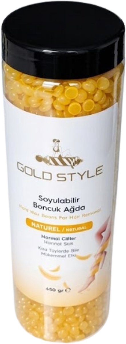 Gold Style Hard Wax Bonen - Naturel - 450g - Hard Wax Beans voor Gladde Huid - Geschikt voor Alle Haartypes