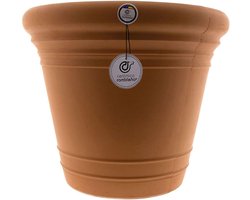 Grote Bloempot - Terracotta Pot - Buiten Planten - Handgemaakt Keramiek - 50x50x45 cm - Rood