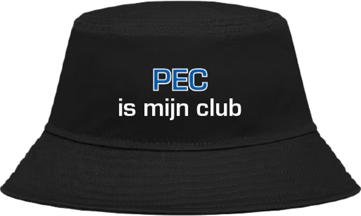 Buckethoed met tekst: PEC is mijn club.