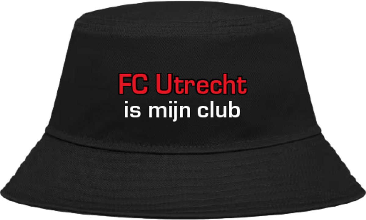 Buckethoed met tekst: FC Utrecht is mijn club.
