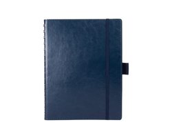 Multo Hannibal Notitieboek A5 - 55 Vel - 120 g/m² - Roomwit Papier - Kunstleer - Blauw MU-203002