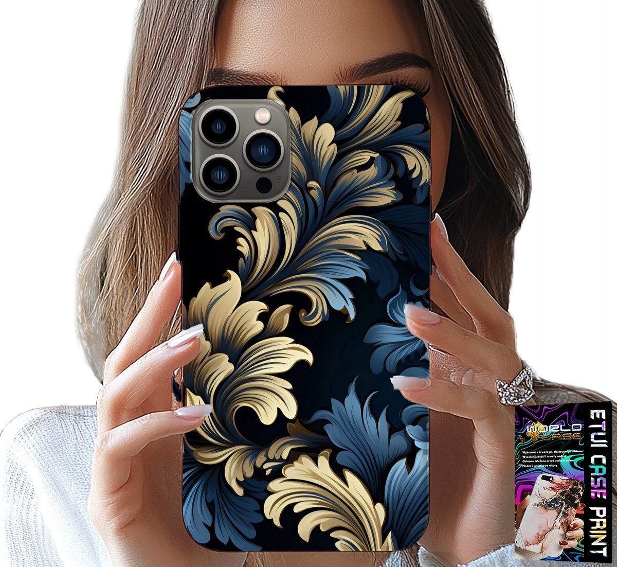 iPhone 11 Pro hoesje - Elegant gouden hoesje met trendy patronen
