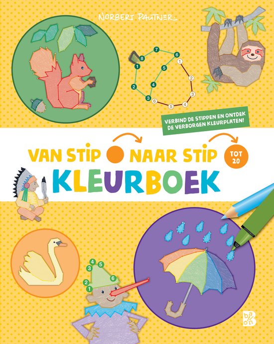 Van stip naar stip kleurboek - Van stip naar stip kleurboek - cover