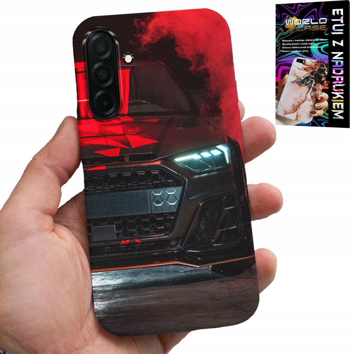 HOESJE VOOR SAMSUNG GALAXY A26 5G - SPORTWAGENS, AUTOVENTILATOR + GLAS