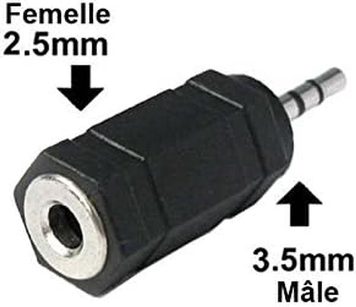 Stereo Adapter - Klinkenadapter - Audio Aansluiten - 25 naar 35 mm