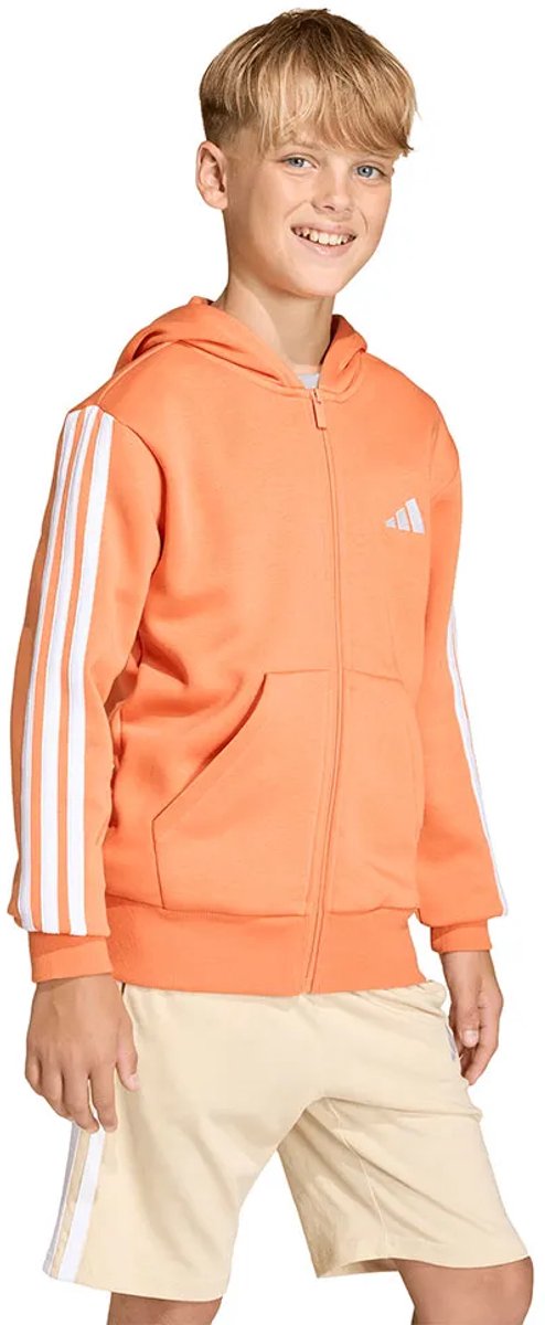 Adidas Essentials Sweatshirt Met Rits 13-14 Years Kinderen Oranje