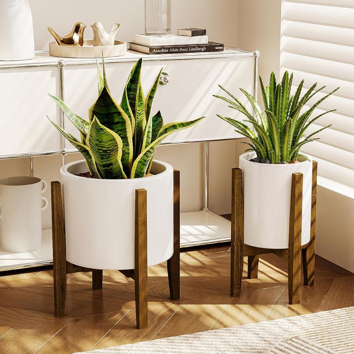 CLVP® Plantentafel - Plantenrek Buiten - Plantensteun - Plantenstandaard - Wit