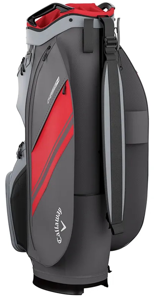 Callaway Chase 14 cartbag 2026 steel/graphite/red van Merkloos — afbeelding 3