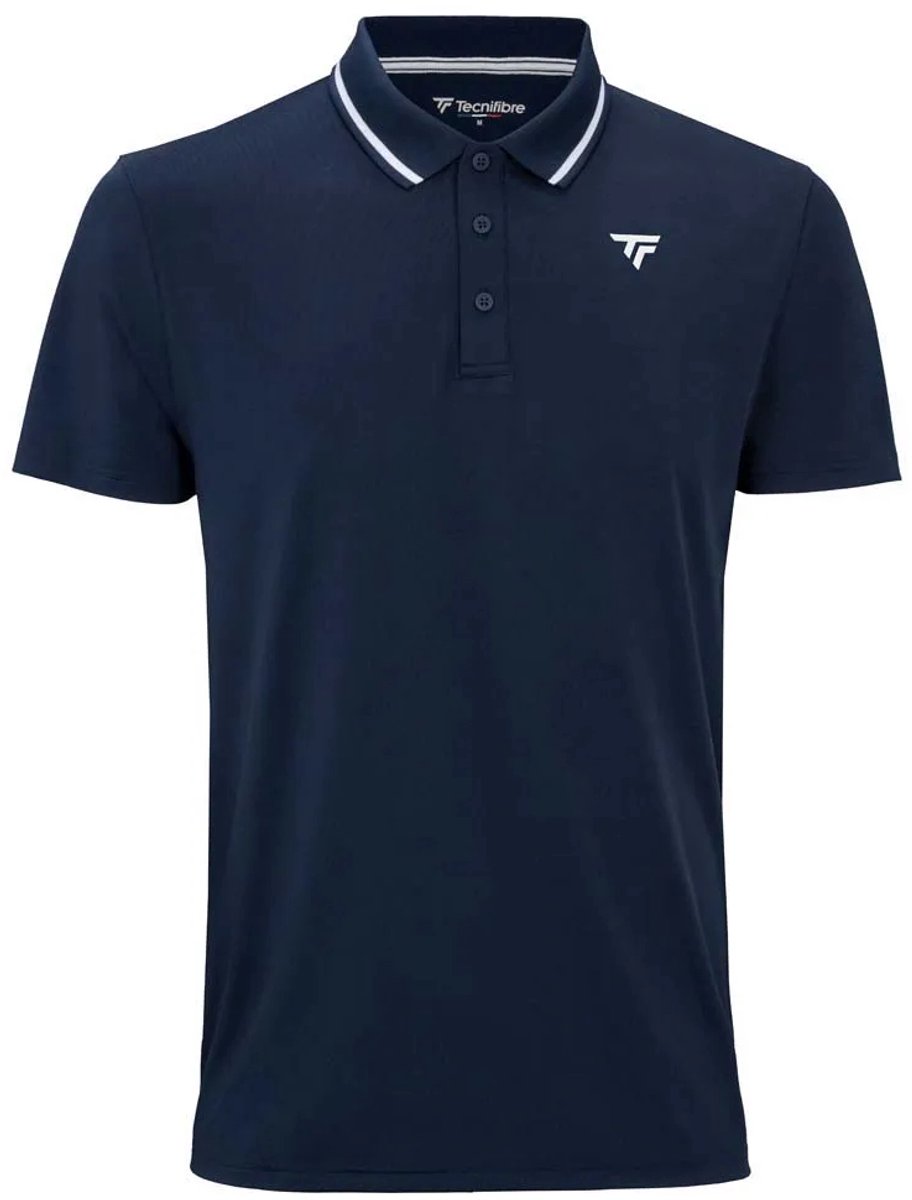 Tecnifibre Team Tech Korte Mouw Poloshirt Blauw XL Man