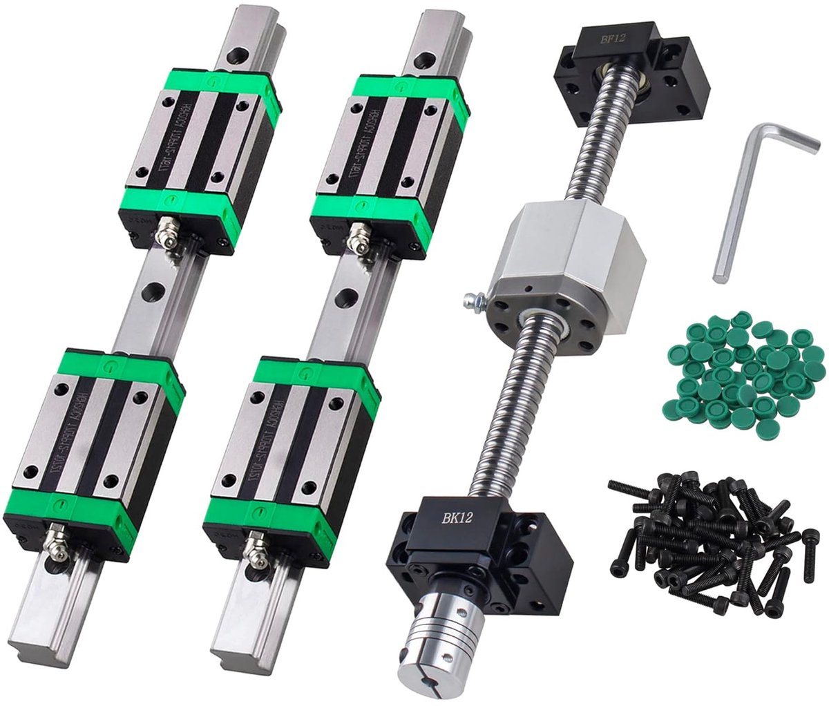 Lineaire Geleiding Set - Lineaire Rail Kogelomloopspindel - 3D Printer Bouw - Compleet Monteren - 300 mm Lengte
